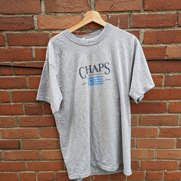 VTG Chaps Shirt, Sz Large, Grey - Picture 1 of 2